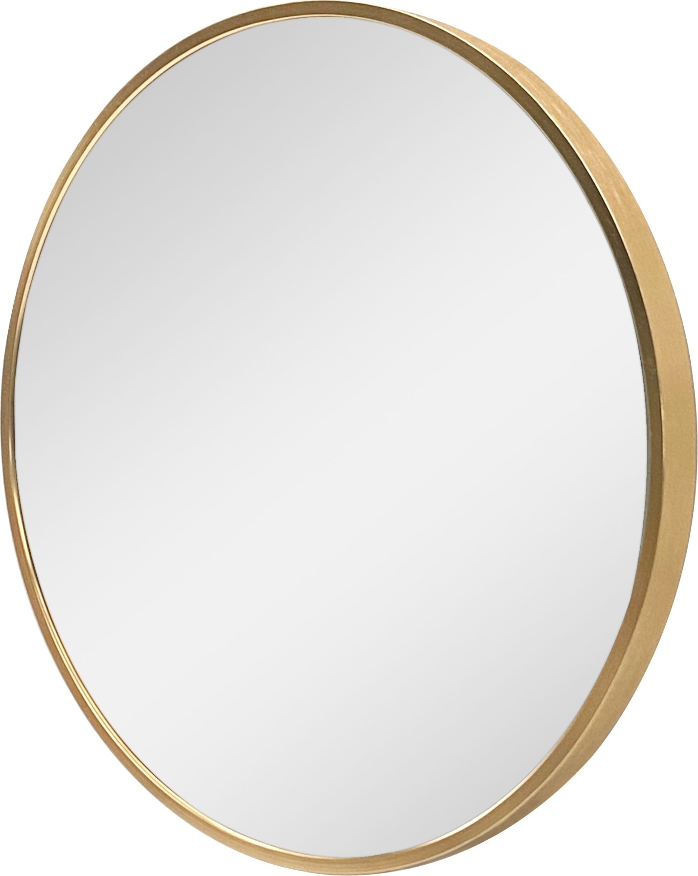Lustro ścienne Modugno 60 cm lustro łazienkowe lustro łazienkowe lustro do makijażu lustro wiszące lustro okrągłe rama aluminiowa montaż ścienny złoto