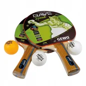 Tenis stołowy - GEWO Grupa Rave Speed rakietka do tenisa stołowego zestaw, brązowy, One Size 86080000 - miniaturka - grafika 1
