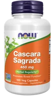 Suplementy naturalne - Now Foods Cascara Sagrada 450 mg 100 kaps - miniaturka - grafika 1
