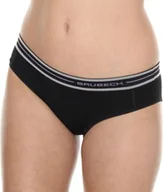 Bielizna sportowa damska - Brubeck Figi damskie hipster Merino Active Wool czarne r. M HI10190 - miniaturka - grafika 1