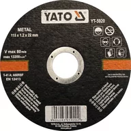 Tarcze do pił - Yato tarcza tnąca metalu 115x1,2x22mm YT-5920 - miniaturka - grafika 1