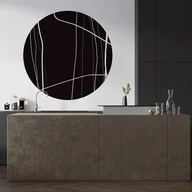 Tapety - Mural DOTS BLACK FOREST- okrągła dekoracja ścienna - miniaturka - grafika 1