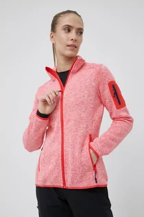 Bluzy damskie - CMP bluza sportowa damska kolor różowy melanżowa - grafika 1