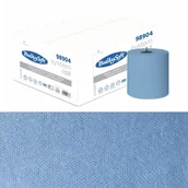 Ręczniki papierowe - Ręcznik papierowy przemysłowy niebieski do systemu autocut 200m 2 warstwy w roli Bulkysoft Premium 6 rolek - miniaturka - grafika 1