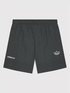 Adidas Szorty sportowe HE2086 Szary Regular Fit - Spodnie sportowe damskie - miniaturka - grafika 1