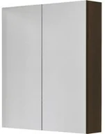 Szafki łazienkowe - Szafka łazienkowa z lustrem wenge mat 70x80cm FOKUS - miniaturka - grafika 1