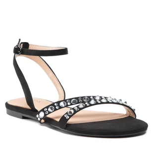 Guess Sandały Teagin FL6TGN PEL03 BLACK - Sandały damskie - miniaturka - grafika 1