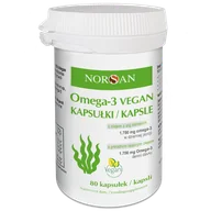 Serce i układ krążenia - Norsan Omega-3 Vegan, 80 kapsułek - miniaturka - grafika 1
