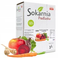 Soki i napoje niegazowane - SOK WARZYWNY KWARTET 3l Burak Marchew Pietruszka Jabłko Dla Zdrowiej Diety - miniaturka - grafika 1