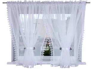 Firana Gotowa CORDOBA 400x120 WOAL Firanka H-120cm - Firany - miniaturka - grafika 1