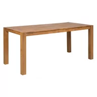 Stoły - Beliani Stół do jadalni dębowy 150 x 85 cm jasne drewno NATURA 2651 - miniaturka - grafika 1