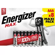 Baterie i akcesoria - Energizer Bateria alkaliczna Max AAA/E92 8 szt. - miniaturka - grafika 1
