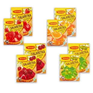 Winiary Galaretka Mix 4 smaków 71g x 8 sztuk - Galaretki - miniaturka - grafika 1