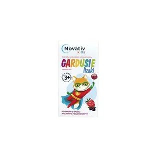 Novativ kids Gardusie, lizaki o smaku malinowo-porzeczkowym, 8 szt - Gumy do żucia, lizaki, dropsy - miniaturka - grafika 1