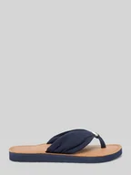 Klapki i japonki damskie - Japonki z aplikacją z logo - miniaturka - grafika 1