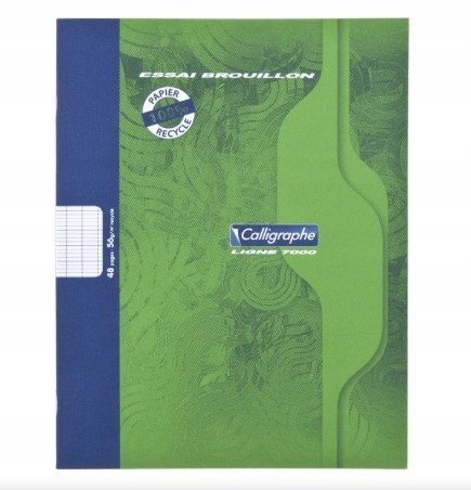 Zeszyt Clairefontaine Stapled Rough Book 56gsm 48ark. 170x220 mm