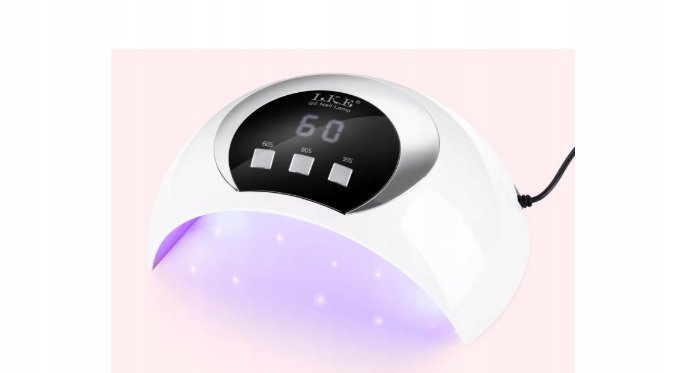 Lampa UV LED do paznokci LKE S5 54W timer 60/80/99s biała