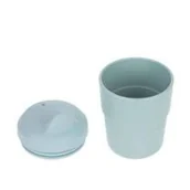 Miseczki i talerzyki dla dzieci - Lassig Kubek z silikonową pokrywką z dziubkiem Little Chums Pies solution-bc-7419-0 - miniaturka - grafika 1