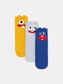 Skarpetki dla dzieci - Sinsay - Skarpetki 3 pack - wielobarwny - miniaturka - grafika 1