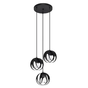 Czarna stalowa lampa wisząca nad stół - 7X A191 Oris - Lampy sufitowe - miniaturka - grafika 1