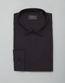 Koszule męskie - koszula lentini 00393 długi rękaw czarny classic fit - miniaturka - grafika 1