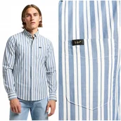 Koszule męskie - Lee BUTTON DOWN Orion Stripe klasyczna koszula bawełniana męska w paski XXL - miniaturka - grafika 1