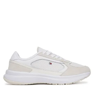 Sneakersy Tommy Hilfiger Sporty Runner FW0FW08644 Biały - Sneakersy damskie - miniaturka - grafika 1