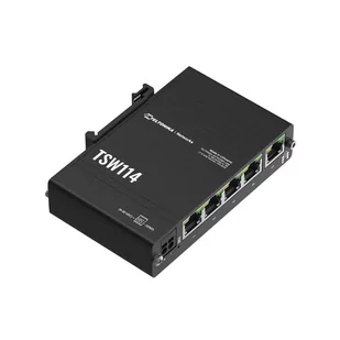 TELTONIKA TSW114 GIGABIT DIN RAIL SWITCH 5X GE PORTS - Akcesoria do monitoringu - miniaturka - grafika 1