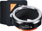 Tulejki, adaptery, redukcje do aparatów - K&F ADAPTER CANON EF EOS - SONY E A6500 A6300 NEX -PRO - miniaturka - grafika 1