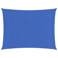Parasole ogrodowe - vidaXL Żagiel przeciwsłoneczny, 160 g/m, niebieski, 2,5x3,5 m, HDPE vidaXL - miniaturka - grafika 1