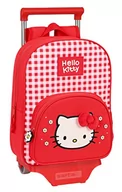 Plecaki szkolne i tornistry - Safta HELLO KITTY Spring plecak dziecięcy z wózkiem 705, idealny dla dzieci w różnym wieku, wygodny i wszechstronny, jakość i wytrzymałość, 26x11x34 cm, czerwony, Czerwony, Estándar, Casual - miniaturka - grafika 1