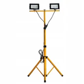 Halogeny - Stojak 2x 50W naświetlacz HALOGEN SLIM z wtyczką - miniaturka - grafika 1