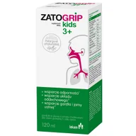 Przeziębienie i grypa - ZatoGrip Kids 3+, syrop dla dzieci, smak malinowy, 120 ml - miniaturka - grafika 1