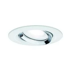 Paulmann OW Nova Plus IP65 wychylna 1x6W 230V4000K GU10 51mm Biały-mat chrom/alucynk 93674 - Oprawy, klosze i abażury - miniaturka - grafika 1