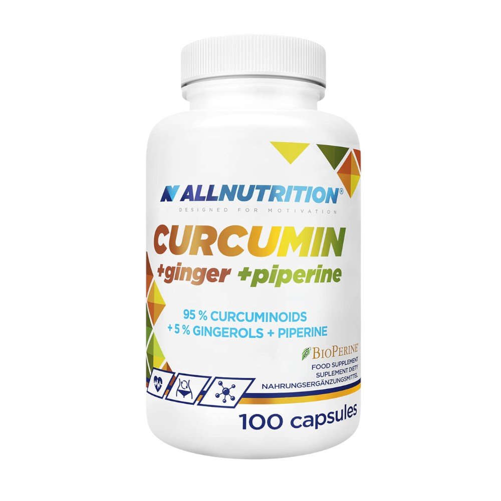 Allnutrition Curcumin+Ginger+Piperine Kapsułki, 100 szt.