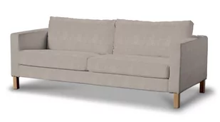 Dekoria pl Pokrowiec na sofę Karlstad 3-osobową nierozkładaną krótki beżowo-szary 204 x 89 x 64 cm Etna - Pokrowce na meble - miniaturka - grafika 1