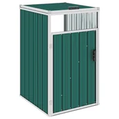 Kosze na śmieci - FENIKS vidaXL Osłona na zielona, 72 x 81 x 121 cm, stalowa vidaXL - miniaturka - grafika 1
