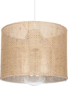 Lampy sufitowe - Lampa wisząca Solar Lampa wisząca zwis pojedynczy BOHO len biała - miniaturka - grafika 1