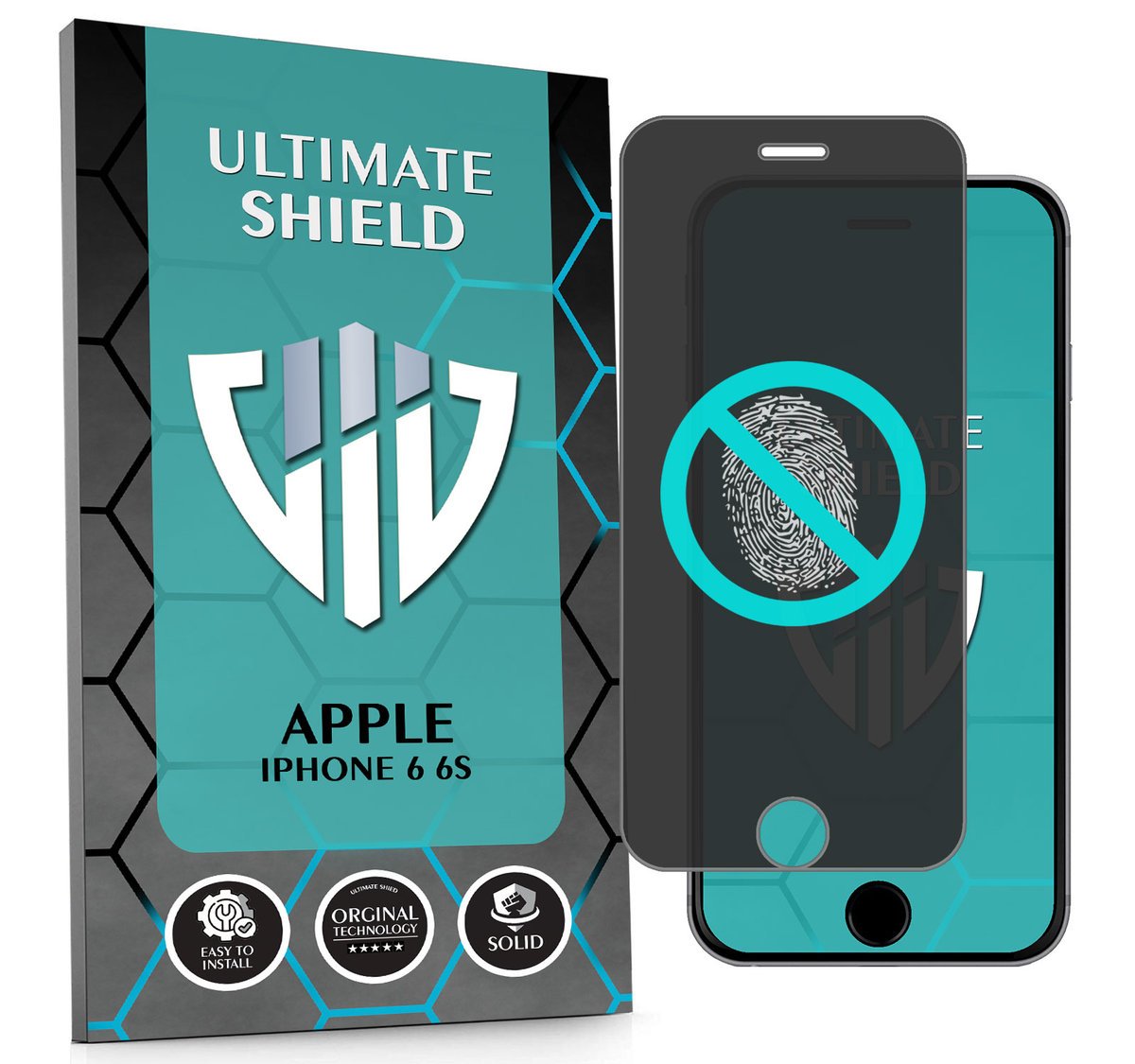 NAJLEPSZE SZKŁO 5D PEŁNE DO APPLE IPHONE 6 6S SZKIEŁKO NIETŁUKĄCE ORYGINAŁ
