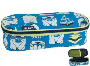 Piórnik owalny Milan the yeti niebieski - Piórniki - miniaturka - grafika 1