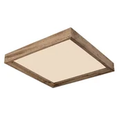 Lampy sufitowe - Globo Cinderella 41595D2 plafon lampa sufitowa 1x24W LED 3000-4500-6000K drewniany/opalizowany - miniaturka - grafika 1