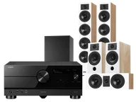 Kino domowe - Yamaha RX-A6A (czarny) + Diva 6 + 3 + 7 (dąb) + Basso 880 - miniaturka - grafika 1