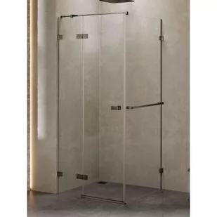 New Trendy EXK-3263 KABINA AVEXA GUNMETAL BRUSHED PROSTOKĄTNA L 80x120x200 CZYSTE 6mm ACTIVE SHIELD - Kabiny prysznicowe - miniaturka - grafika 2
