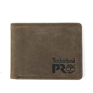 Portfele - Timberland PRO Męska cienka skóra RFID z okienkiem na dowód osobisty z tyłu portfela, Ciemnobrązowy/pullman, jeden rozmiar - miniaturka - grafika 1