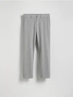 Spodnie męskie - Reserved - Spodnie chino slim z wiskozą - szary - miniaturka - grafika 1