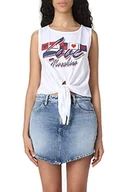 Koszulki i topy damskie - Love Moschino Damski tank top, Optical White, 46, optical white, 46 - miniaturka - grafika 1