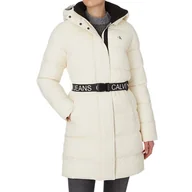 Kurtki damskie - Kurtka damska Calvin Klein Waisted Logo Long puchowa-S - miniaturka - grafika 1