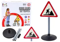 Zabawki interaktywne dla dzieci - Duży Znak Ostrzegawczy Prace Drogowe Edukacyjny 70cm - miniaturka - grafika 1