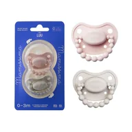 LUU - Smoczki pozycjonujące, VELVET BLUSH + DUNE DELIGHT 3-6 m