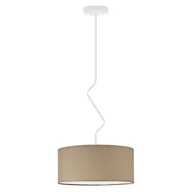 Lampy sufitowe - Beżowa lampa sufitowa LED do sypialni LOZANNA fi - 40 cm - miniaturka - grafika 1